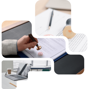 Illustration of certified translation services for official documents